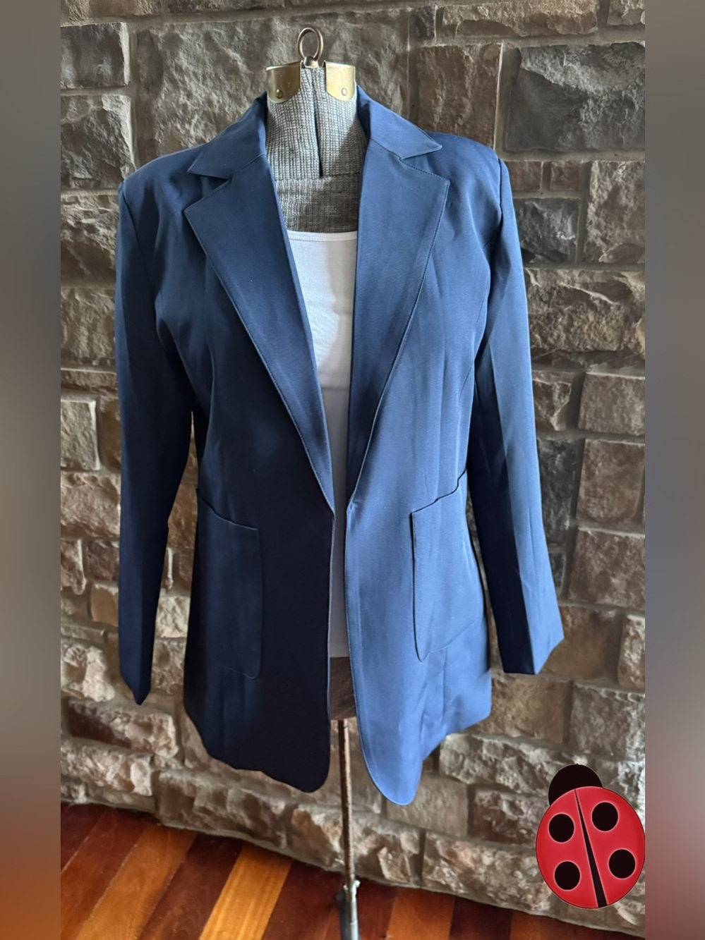 Classic Navy Women's Blazer Jacket -Large